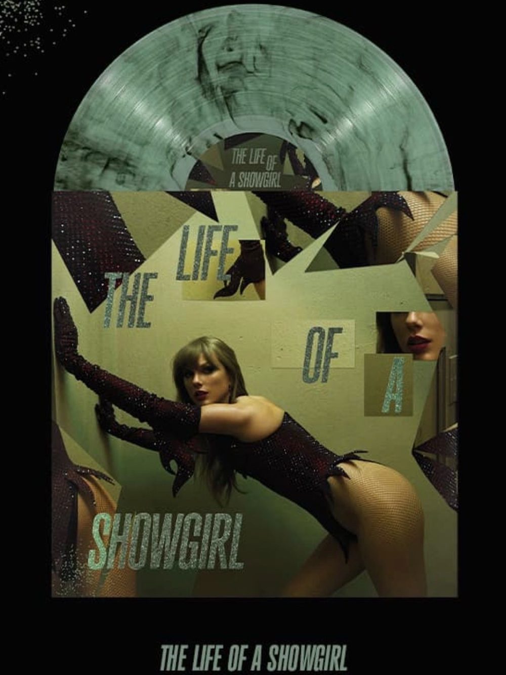 NEW SEALED Taylor Swift The Life Of A Showgirl TLOAS Shiny Bug GREEN Vinyl